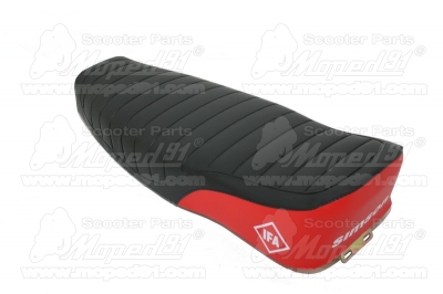 Nyereg fekete- piros 